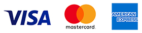 logos of payment methods you can use to purchase Felicity's Fire hotsauce - including Visa, Mastercard, and American Express